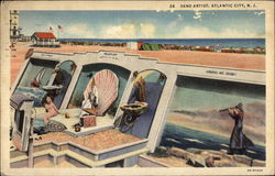 Sand Artist Postcard