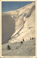 Race Spectators on the Headwall, Tuckerman Ravine, Mt. Washington Mount Washington, NH Postcard Postcard Postcard