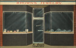 Brown's Jewelry Postcard