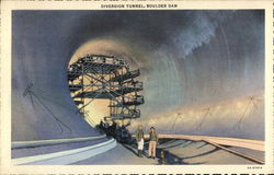 Diversion Tunnel, Boulder Dam Postcard