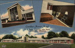 Motel Cavalier Manor Richmond, VA Postcard Postcard Postcard