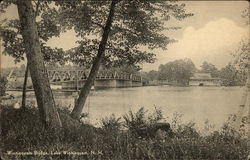 Winnisquam Bridge Lake Winnisquam, NH Postcard Postcard Postcard