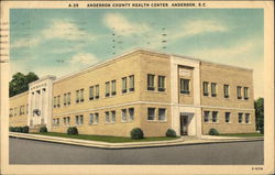 Anderson County Health Center South Carolina Postcard Postcard Postcard