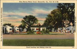 Glen Haven Motor Court Postcard