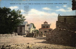 Portton of Nazi Village Fort Hood, TX Postcard Postcard Postcard