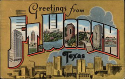 Greetings from Fort Worth Texas Postcard Postcard Postcard