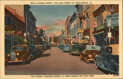 Loudon Street Winchester, VA Postcard Postcard Postcard