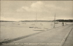 View from the Pier, Megansett North Falmouth, MA Postcard Postcard Postcard