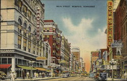 Main Street Memphis, TN Postcard Postcard Postcard