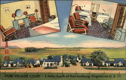 Pure Village Court Harrisonburg, VA Postcard Postcard Postcard