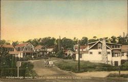 Ridgewood Road Point O' Woods Beach South Lyme, CT Postcard Postcard Postcard