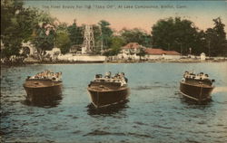 Fleet Ready for the Take-Off at Lake Compounce Bristol, CT Postcard Postcard Postcard