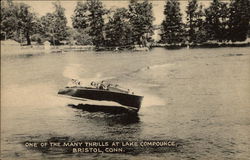 One of the Many Thrills at Lake Compounce Postcard