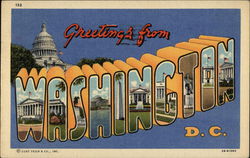 Greetings from Washington Postcard