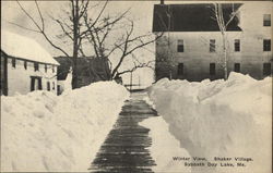 Winter View, Shaker Village,Sabbathday Lake Winter View, Shaker Village,Sabbathday Lake