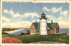 Nobska Light Woods Hole, MA Postcard Postcard Postcard