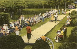 A Game of Shuffleboard, Allen "A" Resort Postcard