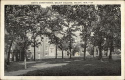 Men's Dormitories, Beloit College Postcard
