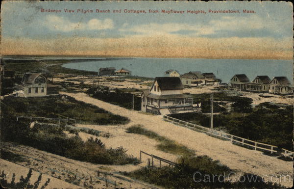 Birdseye View Pilgrim Beach and Cottages Provincetown Massachusetts