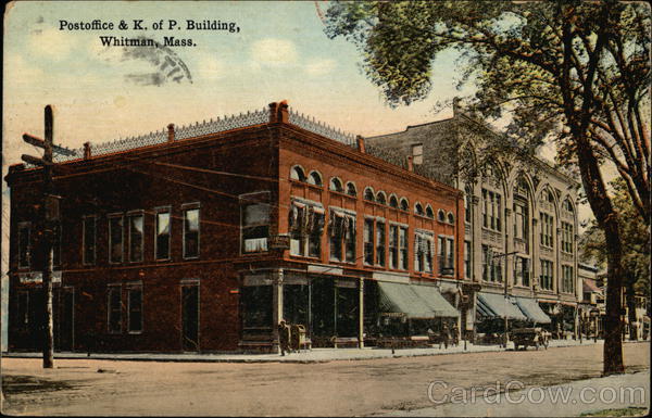 Postoffice of K. & P. Building Whitman Massachusetts