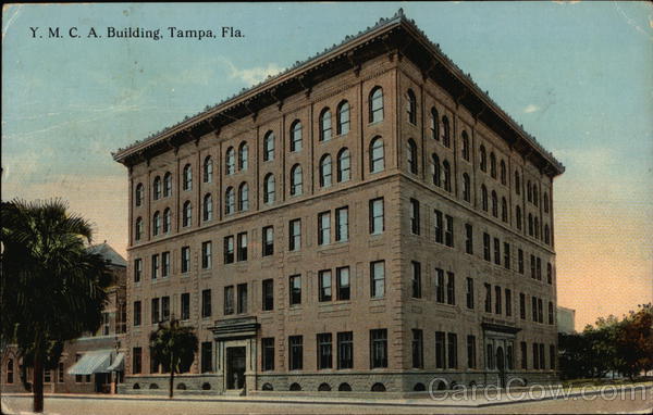 Y.M.C.A. Building Tampa Florida C. T. Photograph