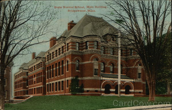 State Normal School Main Building Bridgewater Ma Postcard