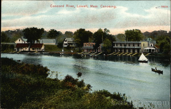 Concord River Canoeing Lowell Massachusetts