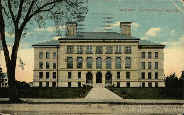 The Normal School, Front View Lowell Massachusetts