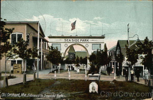 Entrance to Seaside Park Old Orchard Beach Maine