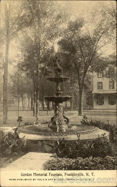 Garden Memorial Fountain Franklinville New York