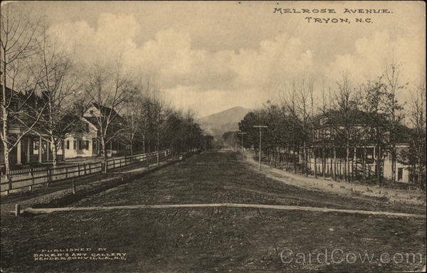 Melrose Avenue Tryon North Carolina