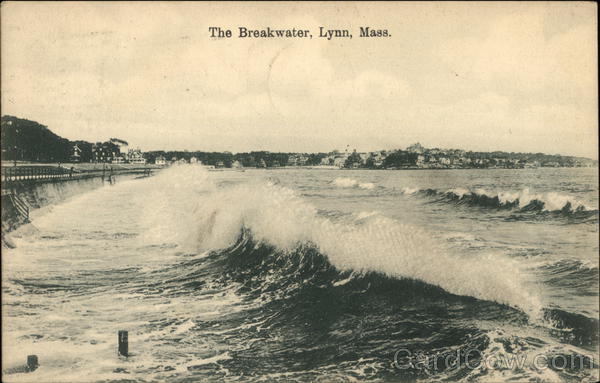 View of The Breakwater Lynn Massachusetts