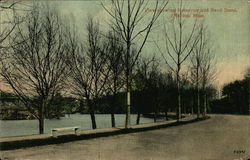 View Showing Reservoir and Band Stand Postcard