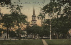 First Congregational Church Falmouth, MA Postcard Postcard Postcard