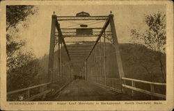 Sunderland Bridge, Sugar Loaf Mountain in Background Postcard