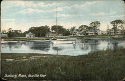 Blue Fish River Duxbury, MA Postcard Postcard Postcard