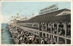 Afternoon on the Steel Pier Postcard
