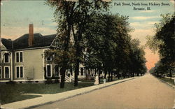 Park Street Looking North Streator, IL Postcard Postcard Postcard