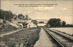 Illinois Valley Railroad at Split Rock Postcard