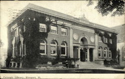 Carnegie Library Freeport, IL Postcard Postcard Postcard