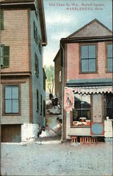 Old Town By-Way Marblehead, MA Postcard Postcard Postcard