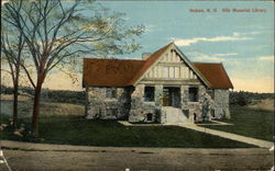 Hills Memorial Library Postcard