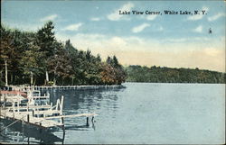 Lake View Corner Postcard
