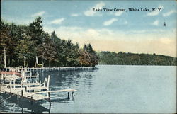 Lake View Corner White Lake, NY Postcard Postcard Postcard