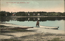 View of North Side Lake Merrimac, MA Postcard Postcard Postcard