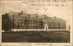 Crossley Hall Mount Hermon, MA Postcard Postcard Postcard