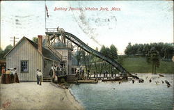 Bathing Pavilion, Whalom Park Lunenburg, MA Postcard Postcard Postcard