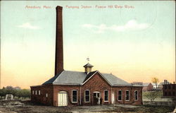 Pumping Station - Powow Hill Water Works Amesbury, MA Postcard Postcard Postcard