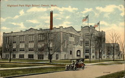 Highland Park High School Postcard