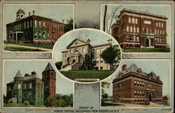 Group of Public School Buildings Postcard